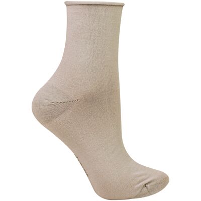 Steven Damen Bambus Sensorik Socken - Weiches Nahtloses Design für Ganztägigen Komfort Beige Steven Damen Bambus Sensorik Socken - Weiches Nahtloses Design für Ganztägigen Komfort Beige