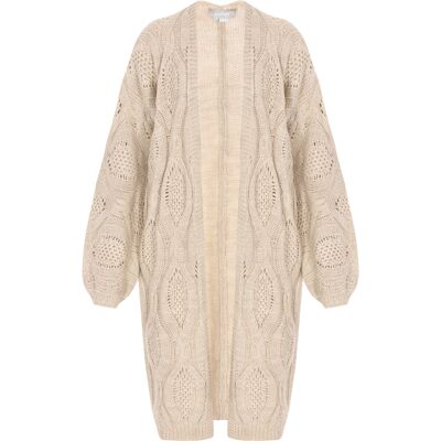 usha Strickjacke Frauen Creme-Melange Creme M/L usha Strickjacke Frauen Creme-Melange Creme M/L