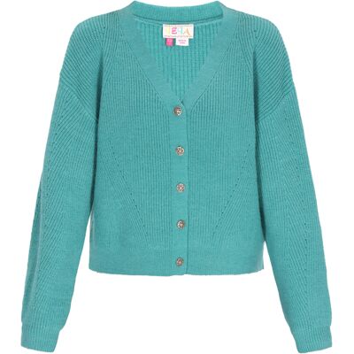IZIA Strickjacke Frauen Türkis Türkis M/L IZIA Strickjacke Frauen Türkis Türkis M/L