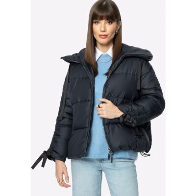 Wittchen Damen-Steppjacke im Oversize-Schnitt mit Bündchen an den Ärmeln Dunkelblau XL Wittchen Damen-Steppjacke im Oversize-Schnitt mit Bündchen an den Ärmeln Dunkelblau XL