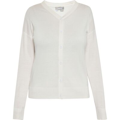 usha Strickjacke Damen Wollweiß Cremefarben L usha Strickjacke Damen Wollweiß Cremefarben L