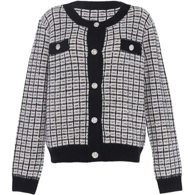 Faina Strickcardigan Damen Wollweiß Cremefarben M/L Faina Strickcardigan Damen Wollweiß Cremefarben M/L