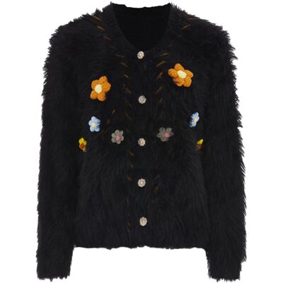IZIA Strickjacke Damen schwarz Schwarz M IZIA Strickjacke Damen schwarz Schwarz M