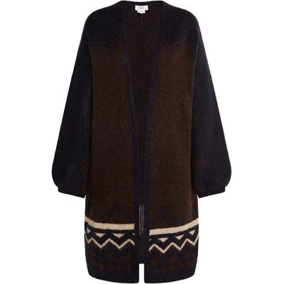 usha Strickjacke Damen Braun Mehrfarbig Braun M/L usha Strickjacke Damen Braun Mehrfarbig Braun M/L