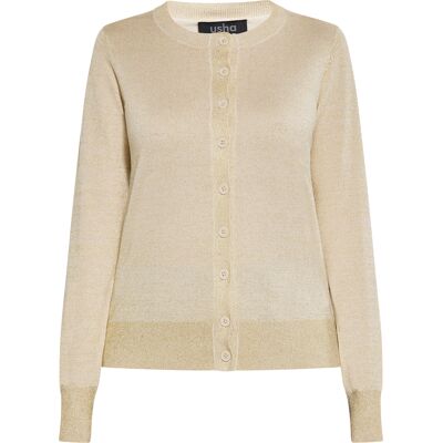 usha Strickjacke Damen Creme Creme S usha Strickjacke Damen Creme Creme S