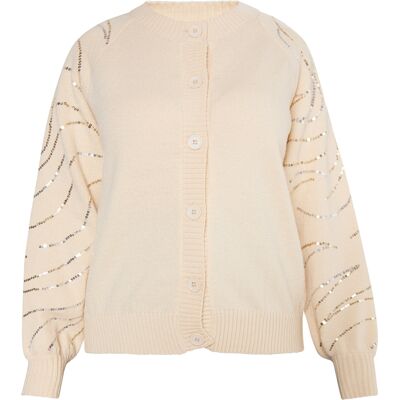usha Strickcardigan Damen Creme Creme M/L usha Strickcardigan Damen Creme Creme M/L