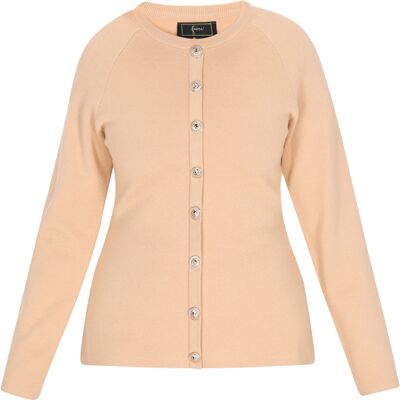 Faina Strickjacke Frauen Beige Beige M/L Faina Strickjacke Frauen Beige Beige M/L
