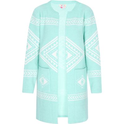 IZIA Strickjacke Frauen Aqua Türkis M/L IZIA Strickjacke Frauen Aqua Türkis M/L