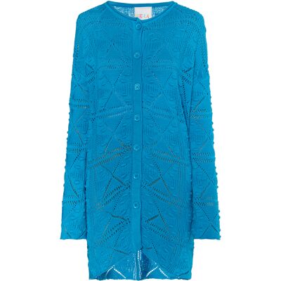 IZIA Langer Cardigan Damen türkis Türkis S IZIA Langer Cardigan Damen türkis Türkis S
