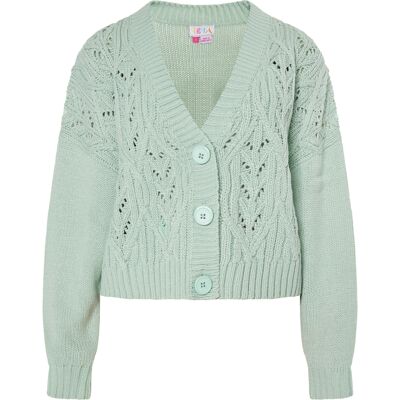 IZIA Strickcardigan Damen Minze Minze S IZIA Strickcardigan Damen Minze Minze S