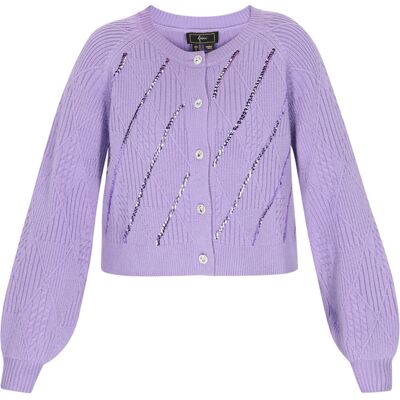 Faina Strickjacke Frauen lila Lila M/L Faina Strickjacke Frauen lila Lila M/L