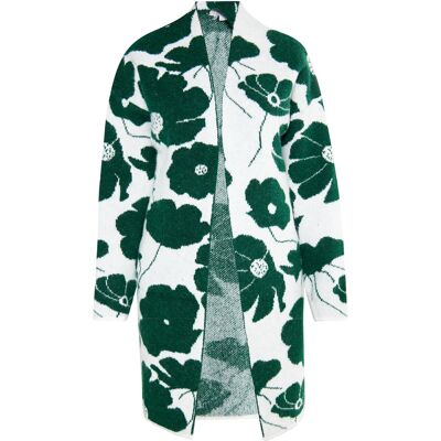 usha Strickcardigan Damen Weiß Grün Weiß Grün M/L usha Strickcardigan Damen Weiß Grün Weiß Grün M/L