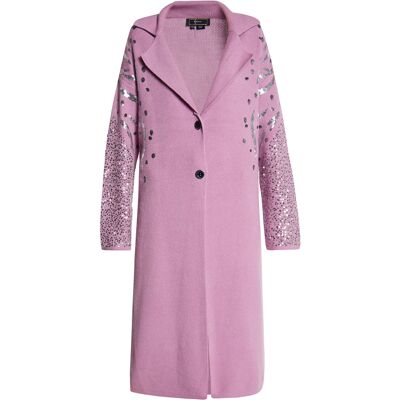 Faina Strickjacke Damen Mauve Altrosa M/L Faina Strickjacke Damen Mauve Altrosa M/L