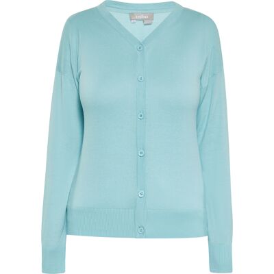 usha Strickjacke Damen Aqua Türkis L usha Strickjacke Damen Aqua Türkis L