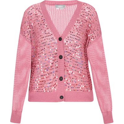 usha Strickjacke Frauen Mauve Altrosa M/L usha Strickjacke Frauen Mauve Altrosa M/L