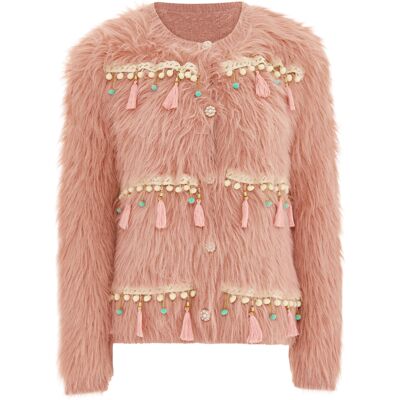 IZIA Strickjacke Damen rosa Rose M IZIA Strickjacke Damen rosa Rose M