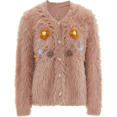 IZIA Strickjacke Damen rosa Rose M IZIA Strickjacke Damen rosa Rose M