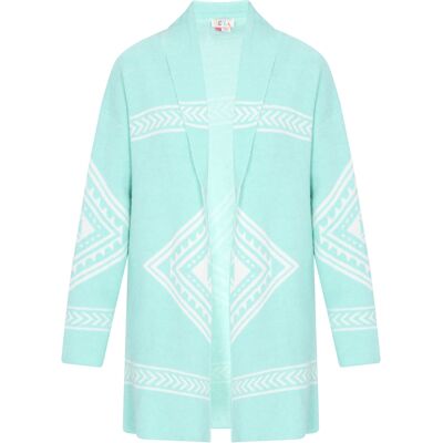 IZIA Strickjacke Frauen Aqua Türkis M/L IZIA Strickjacke Frauen Aqua Türkis M/L