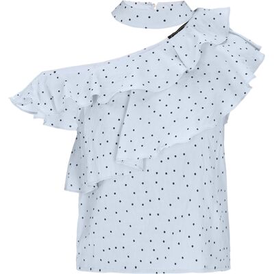 Faina Bluse Frauen Blau Schwarz Blau XL Faina Bluse Frauen Blau Schwarz Blau XL