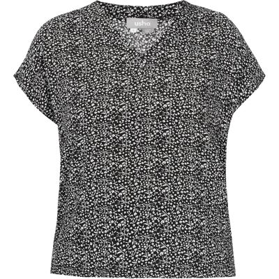 FELIPA Bluse Frauen schwarz-weiß Schwarz M FELIPA Bluse Frauen schwarz-weiß Schwarz M