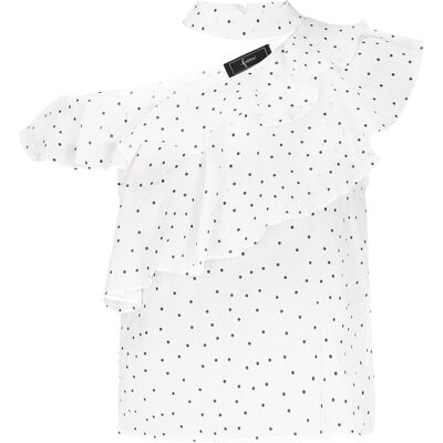 Faina Bluse Frauen cremeweiß schwarz Schwarz und gebrochenes Weiß S Faina Bluse Frauen cremeweiß schwarz Schwarz und gebrochenes Weiß S