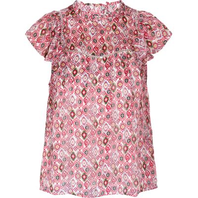 IZIA Bluse Frauen rosa mehrfarbig Rose M IZIA Bluse Frauen rosa mehrfarbig Rose M