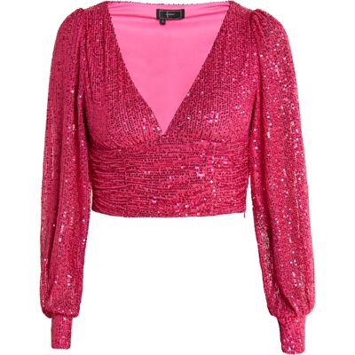 Faina Langarmshirt Damen Rosa Rosa L Faina Langarmshirt Damen Rosa Rosa L