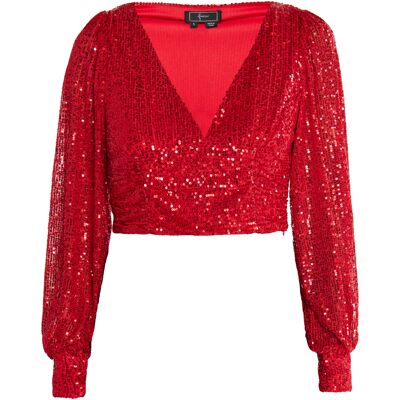 Faina Langarmshirt Damen verrotten Rot M Faina Langarmshirt Damen verrotten Rot M
