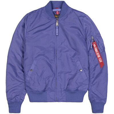 alpha industries MA-1 TT Light Bomber Jacket Women Lila S alpha industries MA-1 TT Light Bomber Jacket Women Lila S