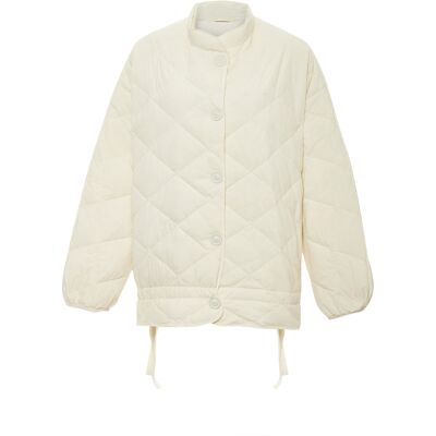 Faina Jacke Damen Wollweiß Cremefarben Einheitsgröße Faina Jacke Damen Wollweiß Cremefarben Einheitsgröße
