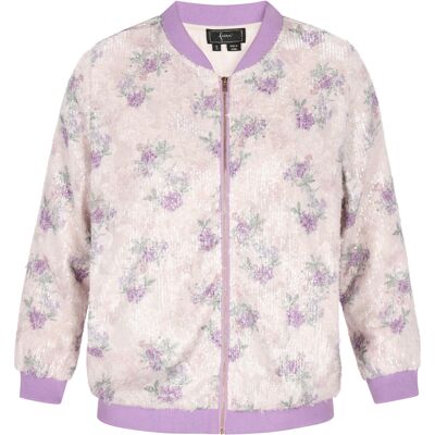 Faina Jacke Frauen cremeweißviolett Cremefarben M Faina Jacke Frauen cremeweißviolett Cremefarben M