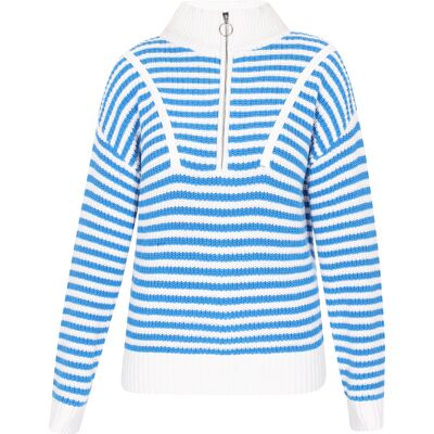 usha Pullover Frauen Blaue Streifen Blau M usha Pullover Frauen Blaue Streifen Blau M