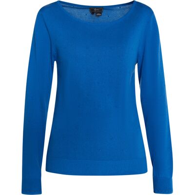 Faina Strickpullover Damen blau Blau L Faina Strickpullover Damen blau Blau L