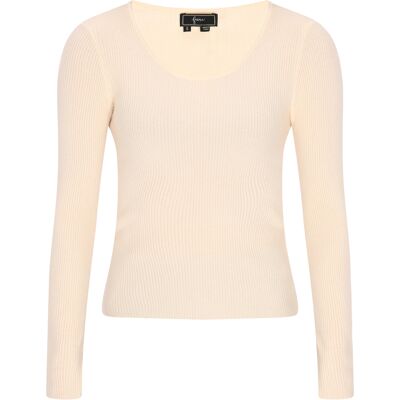 Faina Pullover Frauen Beige Beige XL Faina Pullover Frauen Beige Beige XL