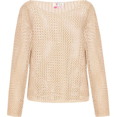 IZIA Pullover Frauen Creme Creme S IZIA Pullover Frauen Creme Creme S