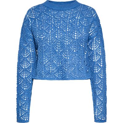 IZIA Strickpullover Damen blau Blau XL IZIA Strickpullover Damen blau Blau XL