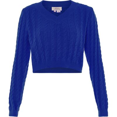 Faina Pullover Frauen KÖNIGSBLAU Blau M/L Faina Pullover Frauen KÖNIGSBLAU Blau M/L