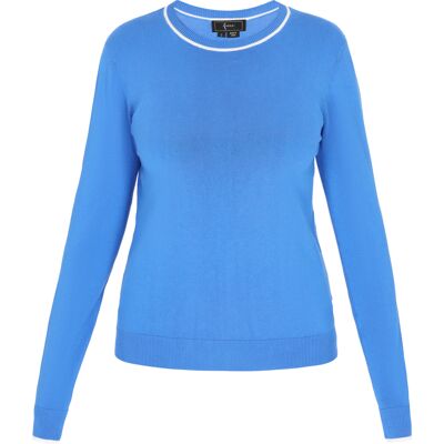 Faina Pullover Frauen Blau Blau XL Faina Pullover Frauen Blau Blau XL