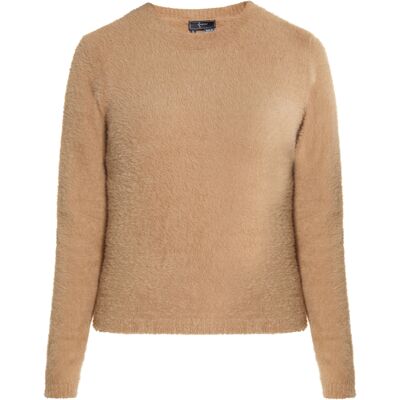 Faina Strickpullover Damen Kamel Kamel S Faina Strickpullover Damen Kamel Kamel S