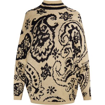 usha Poncho-Pullover Damen Beige Beige XL usha Poncho-Pullover Damen Beige Beige XL