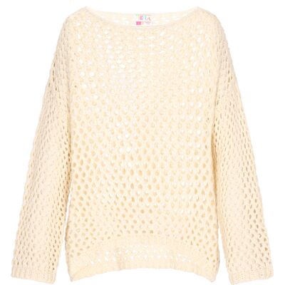 IZIA Pullover Frauen Creme Creme S IZIA Pullover Frauen Creme Creme S