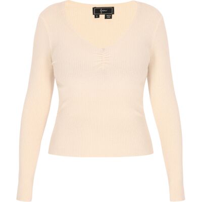 Faina Pullover Frauen Beige Beige XL Faina Pullover Frauen Beige Beige XL