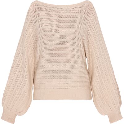 FELIPA Pullover Frauen Beige Beige M FELIPA Pullover Frauen Beige Beige M