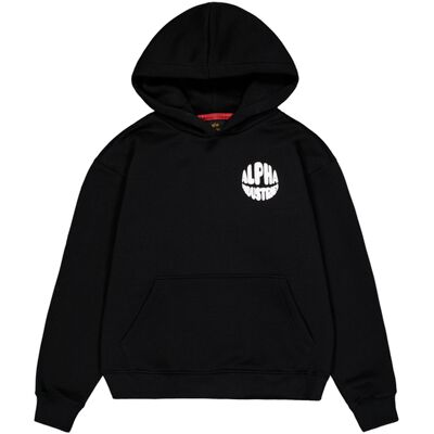 alpha industries Logo Backprint Hoodie Women Schwarz XS alpha industries Logo Backprint Hoodie Women Schwarz XS