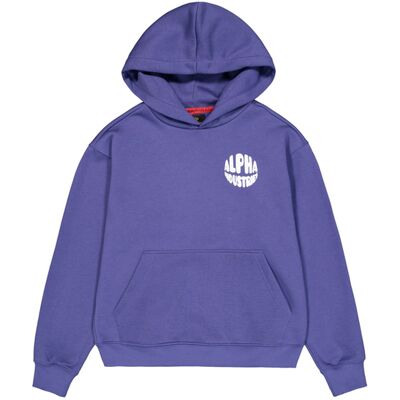 alpha industries Logo Backprint Hoodie Women Lila S alpha industries Logo Backprint Hoodie Women Lila S