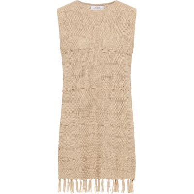 usha Strickkleid Damen Beige Beige M/L usha Strickkleid Damen Beige Beige M/L
