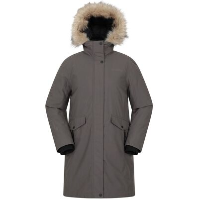 Mountain Warehouse - "Marlow Extreme" Parka für Damen, Wasserfest, Daunen (Grau) Grau EU 42 / UK 14 Mountain Warehouse - "Marlow Extreme" Parka für Damen, Wasserfest, Daunen (Grau) Grau EU 42 / UK 14