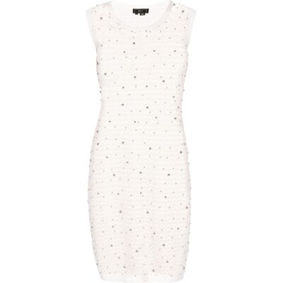 Faina Kleid Frauen cremefarben Wollweiß M Faina Kleid Frauen cremefarben Wollweiß M