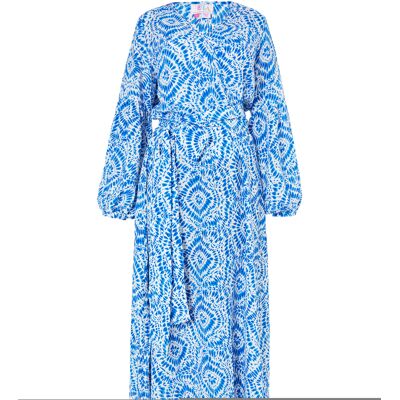 IZIA Maxikleid mit Print Damen blau Blau M IZIA Maxikleid mit Print Damen blau Blau M