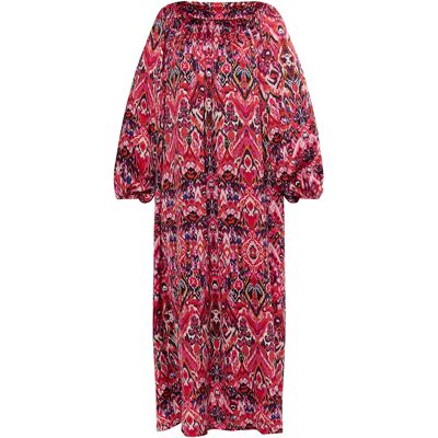 usha Maxikleid Damen Rosa Mehrfarbig Rosa L usha Maxikleid Damen Rosa Mehrfarbig Rosa L